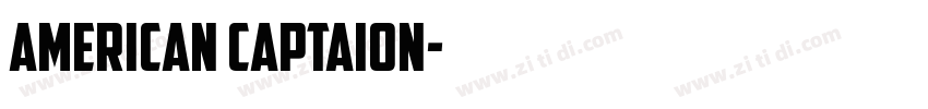 American captaion字体转换